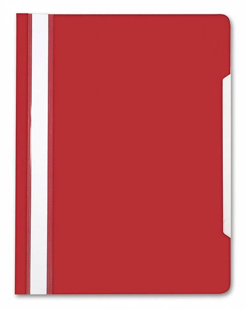 Папка-скоросшиватель Бюрократ -PS20RASP A4 прозрач.верх.лист пластик малиновый 0.12/0.16 фото 1