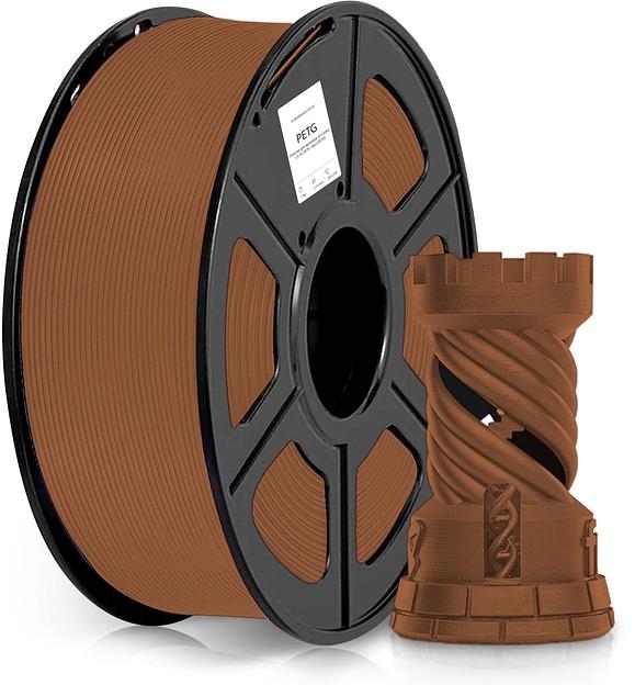 Пластик для принтера 3D Cactus CS-3D-PETG-1KG-COFFEE PETG d1.75мм 1кг L316м 1цв. фото 1