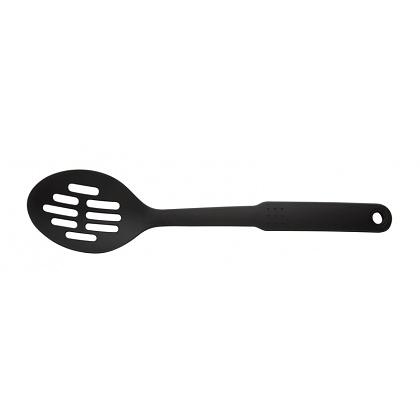 Ложка гарнирная L ручки 20 см. перфорир. пластик. черная /1/12/ фото 1