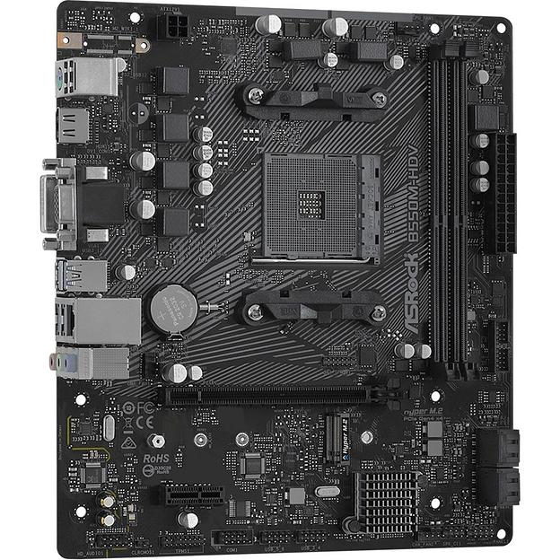 Материнская плата Asrock B550M-HDV Soc-AM4 AMD B550 2xDDR4 mATX AC`97 8ch(7.1) GbLAN RAID+VGA+DVI+HDMI фото 2