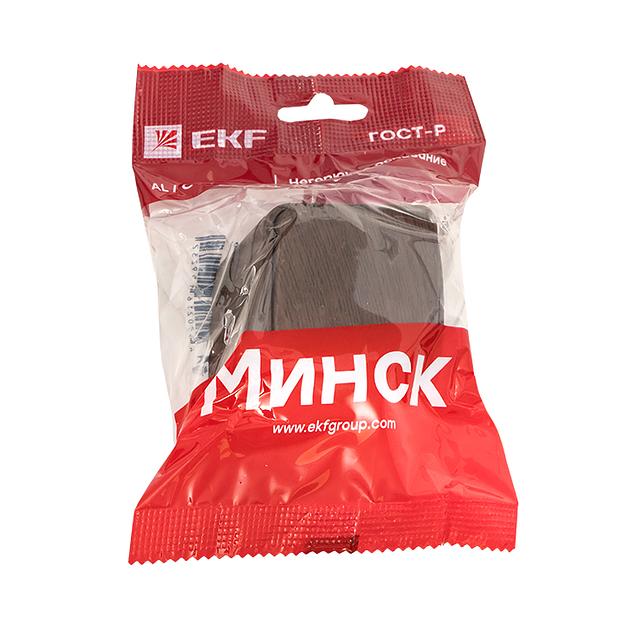 EKF EGV10-021-40 Выключатель 1-клавишный ОП Минск 10А тёмное дерево EKF фото 2