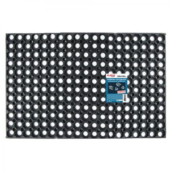 Коврик входной резиновый грязесборный ячеистый, 100х150 см, толщина 22 мм, LAIMA EXPERT, 607815 фото 1