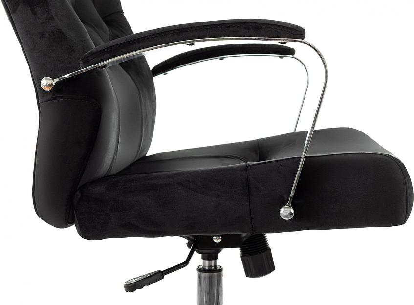 Кресло руководителя Бюрократ T-9928SL Fabric черный Italia Black крестов. металл хром фото 7