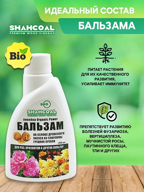 Бальзам на основе древесного уксуса для роз, хризантем и других культур 250 мл ОПТ фото 2