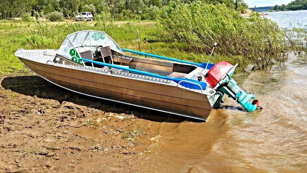 Алюминиевый катер Тактика 450, 470*170*65 см фото 2