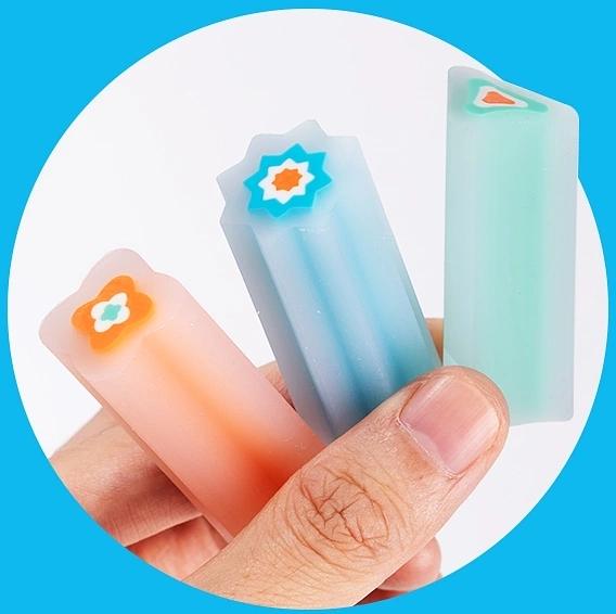 Ластик Deli VP156 48x21x21мм ПВХ ассорти фото 2