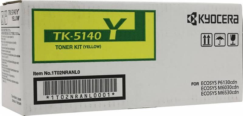 Картридж лазерный Kyocera TK-5140Y 1T02NRANL0 желтый (5000стр.) для Kyocera Ecosys M6030cdn/M6530cdn/P6130cdn фото 1
