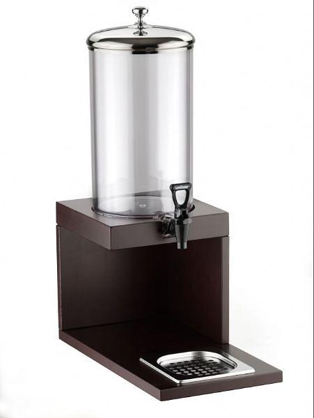 Диспенсер для соков, холод.напитков, 8 л. колба поликарбонат, подставка дерево, коричневый Pinti /1/ фото 1