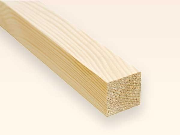 Брусок сухой строганый, Ель, сосна 40×40×3000 мм фото 1