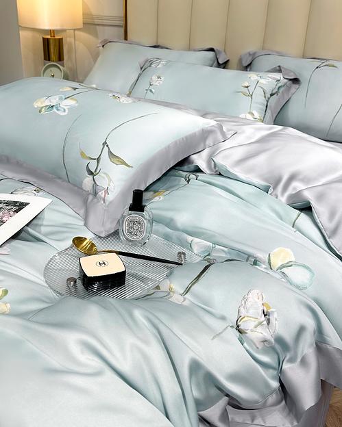 Комплект постельного белья Евро King 100 % тенсель ОПТ фото 6