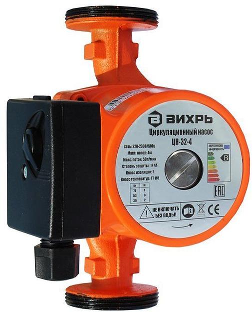 Насос циркуляционный напорный Вихрь ЦН-32-4 72Вт 3000л/час фото 1