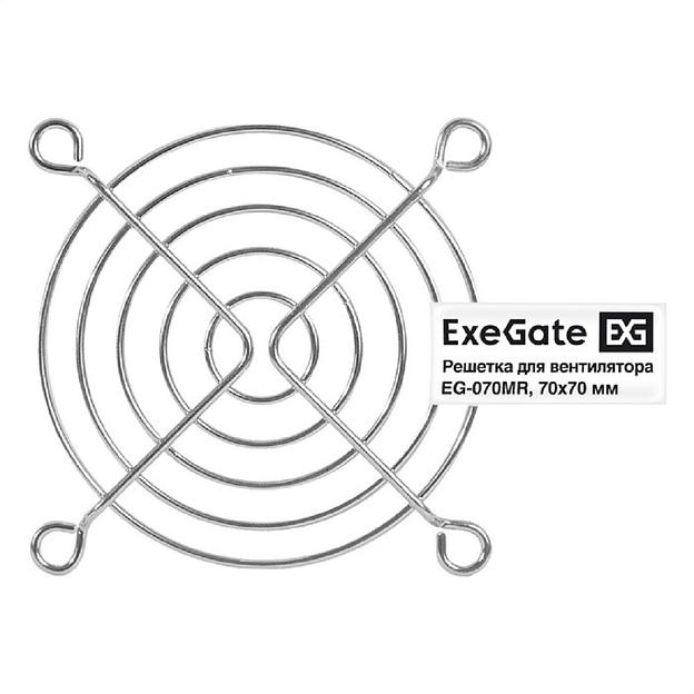 Exegate EX295260RUS Решетка для вентилятора 70x70 ExeGate EG-070MR (70x70 мм, металлическая, круглая, никель) фото 1