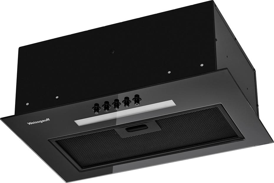 Вытяжка встраиваемая Weissgauff Aura 450 черный управление: кнопочное (1 мотор) фото 1