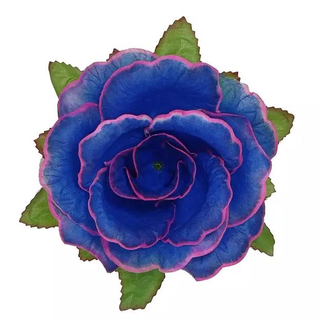 Головка розы с листом 5сл 17см 1-1-2 466АБВ-л084-204-191-172 1/14 фото 3