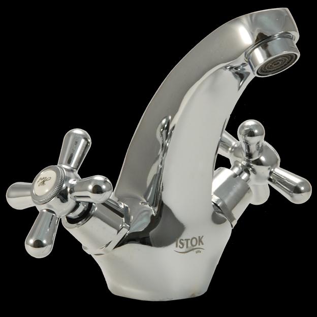 Смеситель для умывальника двуручный "Istok life" фото 1