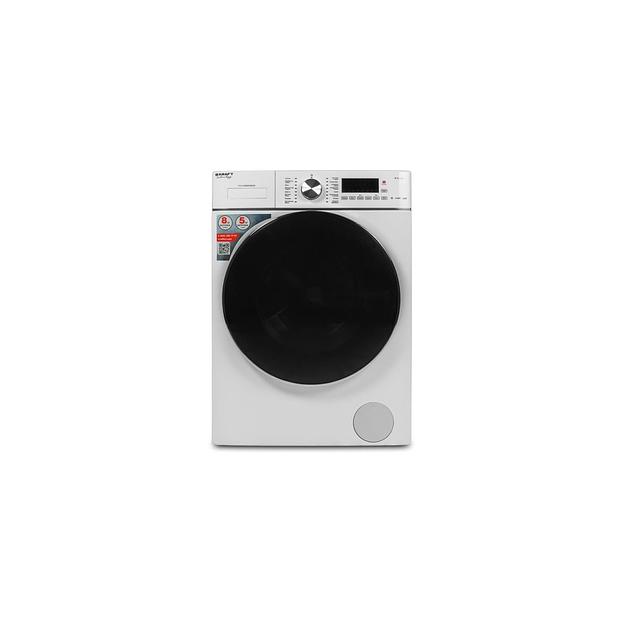 Стиральная машина KRAFT TCH-HDD8596SW, с фронтальной загрузкой, с паром, 8кг, 1400об/мин, с сушкой, инверторная фото 1