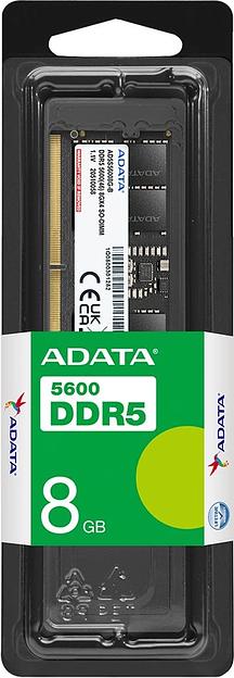 Память DDR5 8GB 5600MHz A-Data AD5S56008G-S RTL PC5-44800 CL46 SO-DIMM 262-pin 1.1В single rank Ret фото 2