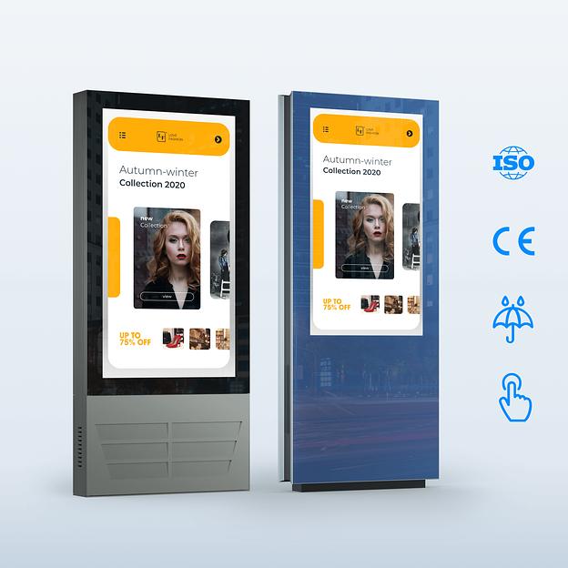 Отдельностоящие портретные Outdoor LCD-дисплеи 75″ фото 1