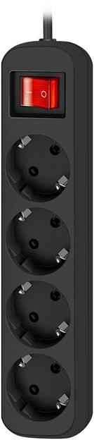 Сетевой удлинитель Defender G430 3м (4 розетки) черный (коробка) фото 2