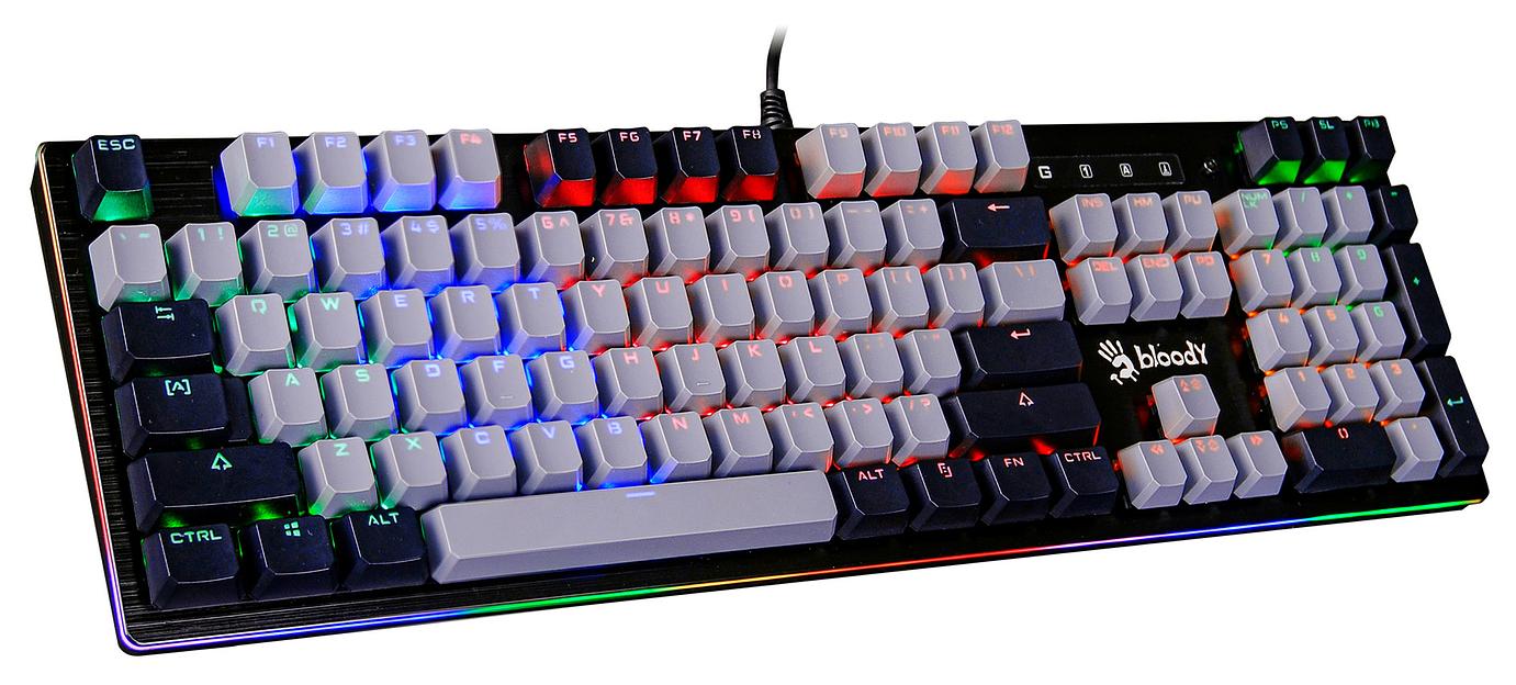 Клавиатура A4Tech Bloody B828N механическая серый/черный USB Multimedia for gamer LED фото 2