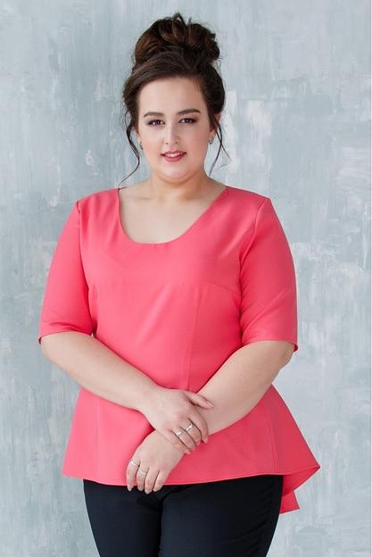 Блуза коралловая Р-0053 фото 1