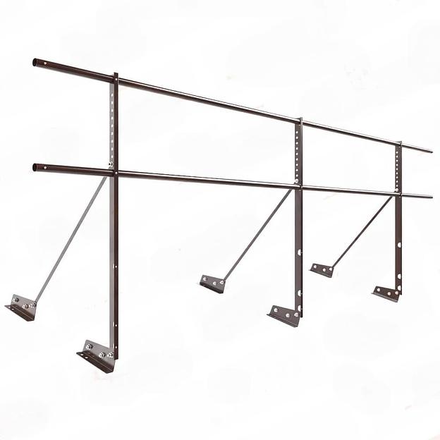 Ограждение декоративное NewLine H-90 см, 3 м, для фальцевой кровли, коричневый шоколад RAL 8017 фото 1