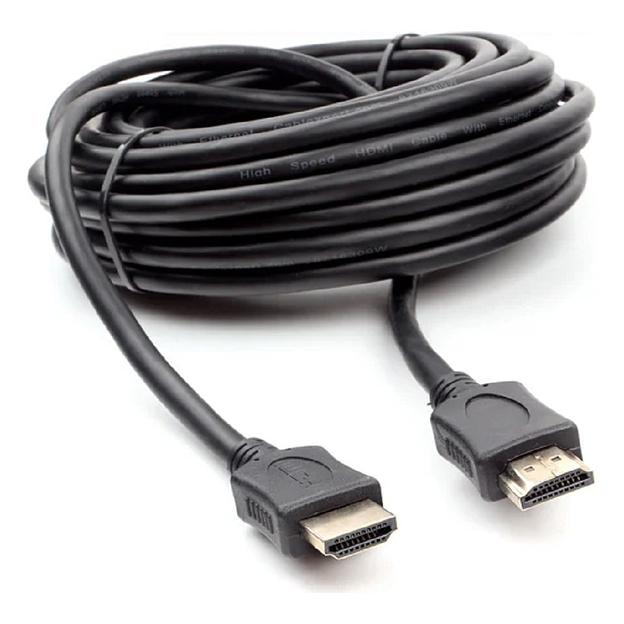 Кабель HDMI Cablexpert CC-HDMI4L-10M, 19M/19M, v2.0, серия Light, позол.контакты, экран, 10м, черный, пакет фото 1