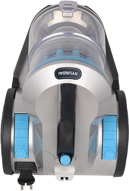 Пылесос Hyundai HYV-C2955 2400Вт серебристый/синий фото 8