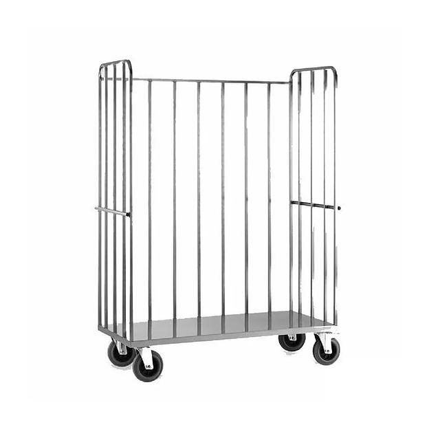 Тележка-стеллаж для прачечной ТП 21.1 из нержавейки фото 1