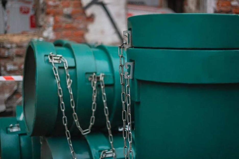 Приёмная секция мусоросброса (зеленая) фото 4