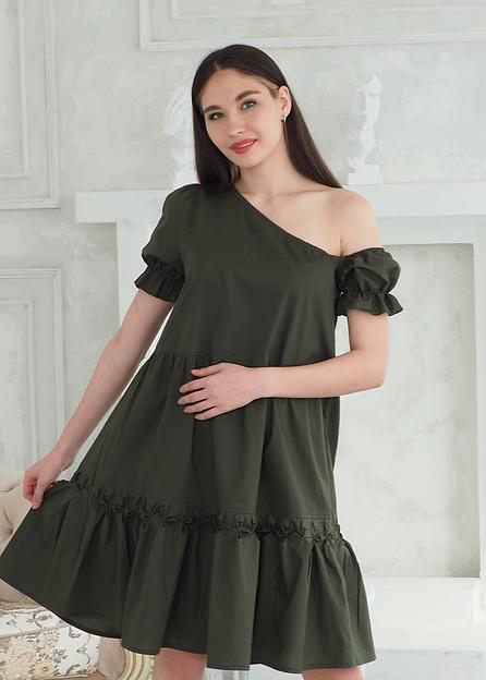 Платье женское Verenika «Моника» хаки 44 ОПТ фото 4