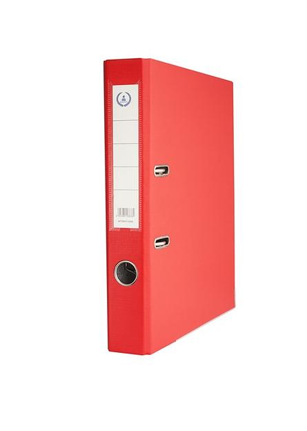 Папка-регистратор «Консул» серия Эксперт, 50 мм с металлическим уголком и кармашком со сменным вкладышем, красная, опт фото 1