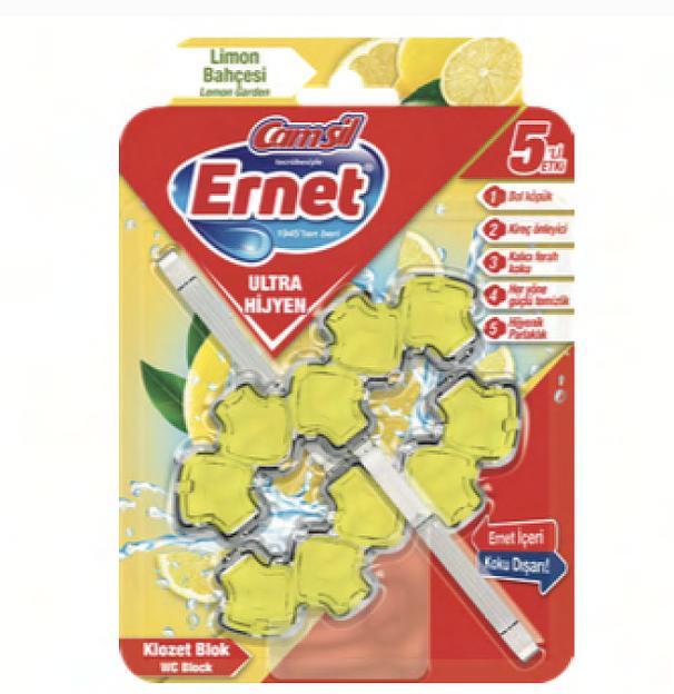 Ernet Гигиенический блок для бачка унитаза 2x50 гр (Лимоновый сад) ОПТ фото 1