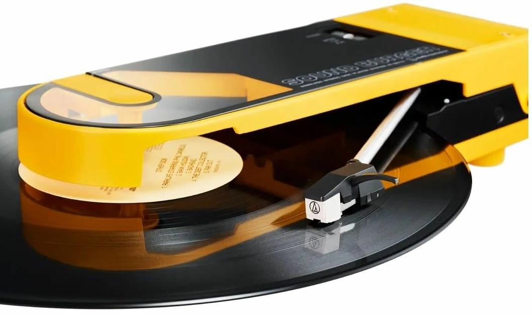 Проигрыватель винила Audio-Technica AT-SB727 полностью автоматический желтый фото 3