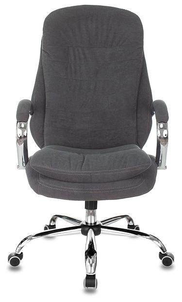 Кресло руководителя Бюрократ T-9950SL Fabric серый Alfa 44 крестовина металл хром фото 2