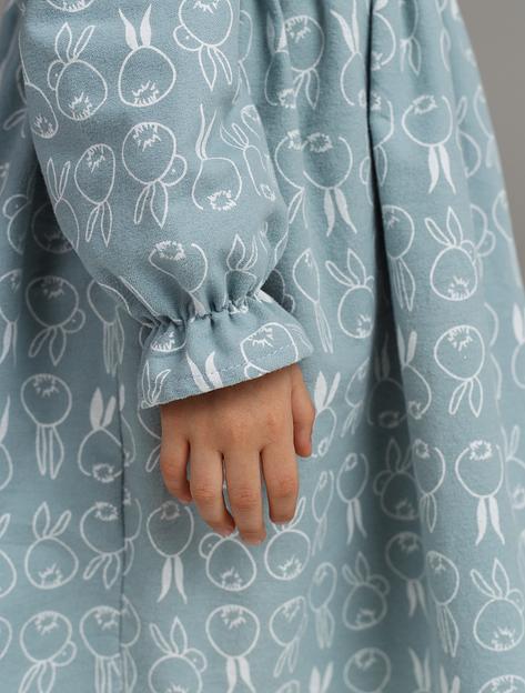 Платье MINI DI «Риана» зайцы на мятном, арт.160/880 ОПТ фото 4