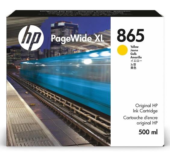 Картридж Cartridge HP 865 для PageWide XL 4200/5200, желтый, 500 мл (3ED84A) фото 1