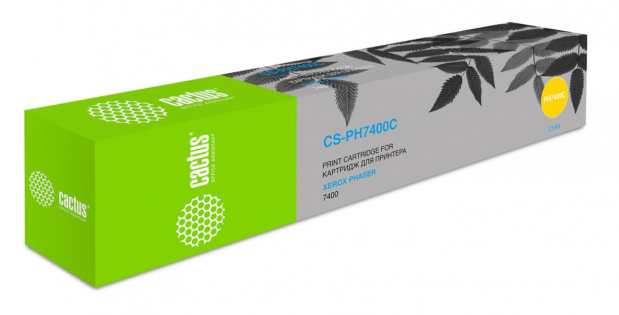 Картридж лазерный Cactus CS-PH7400C 106R01150 голубой (9000стр.) для Xerox Phaser 7400 фото 1