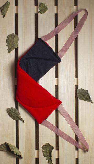 Мочалка тканевая «Два в одном» 40х12 см ОПТ фото 2