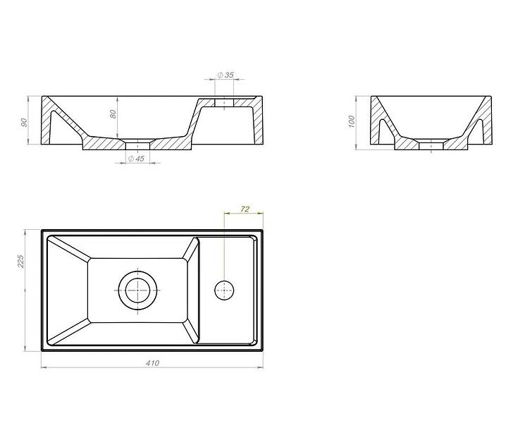 Раковина для ванной Uperwood Classic New 40 см фото 3