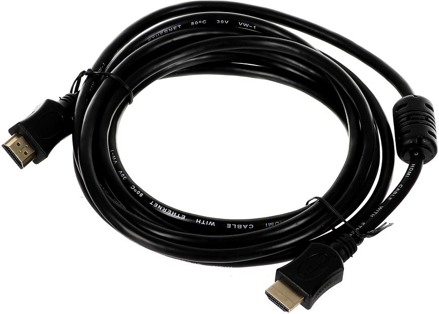 Кабель соединительный аудио-видео Premier 5-813 HDMI (m)/HDMI (m) 3м. феррит.кольца черный (5-813 3.0) фото 1