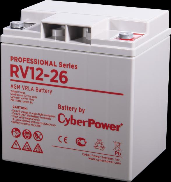 Аккумуляторная батарея PS CyberPower RV 12-26 / 12 В 26 Ач CyberPower Professional Series RV 12-26 фото 1