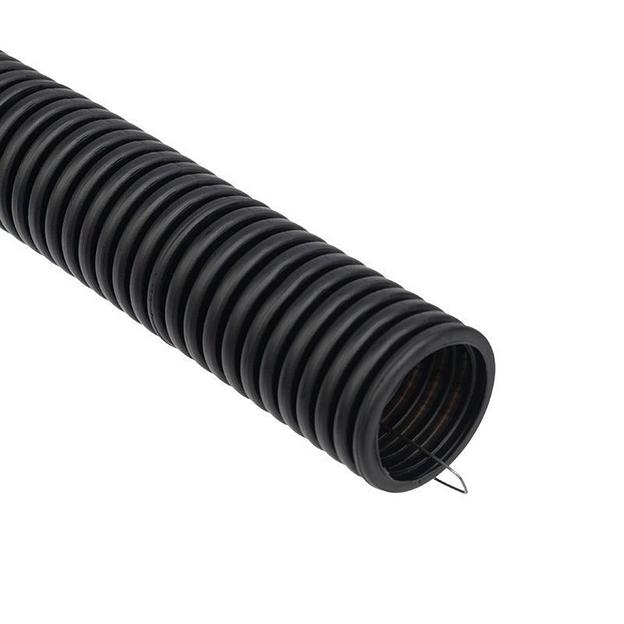 Rexant (28-0025-3) Труба гофрированная ПНД 25 с зондом 50м ЧЕРНАЯ REXANT фото 1