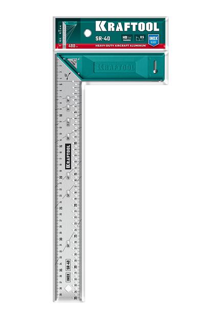 KRAFTOOL SR-40, 400 мм, высокоточный разметочный столярный угольник (3449-40) фото 3