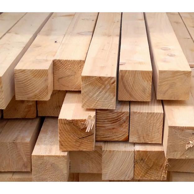 Хвойный брус естественной влажности 1-2 сорта 200х200х6000 мм ОПТ фото 2