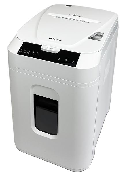 Шредер Heleos АП40-5 белый с автоподачей (секр.P-5) фрагменты 180лист. 37лтр. скрепки скобы пл.карты фото 1