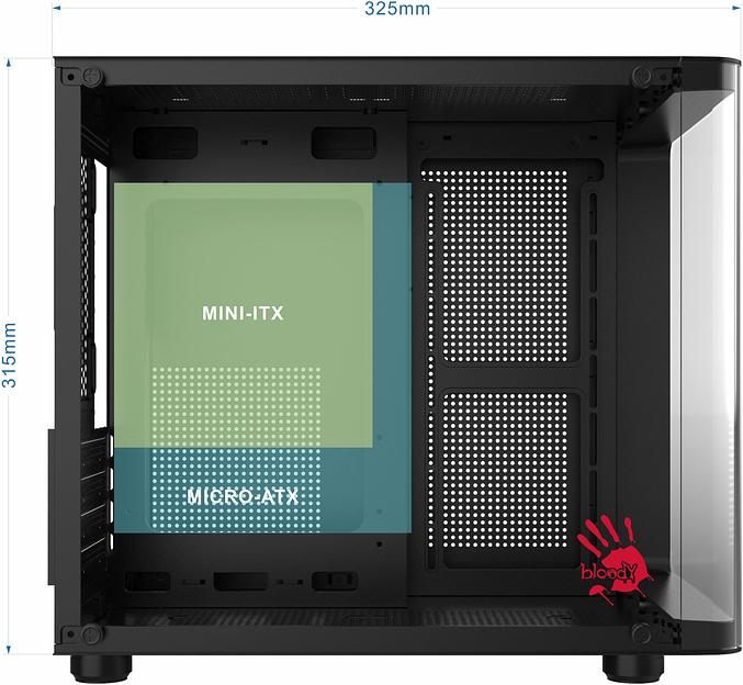 Корпус Bloody BD-CC104 черный без БП mATX 5x120mm 1xUSB2.0 1xUSB3.0 audio фото 9