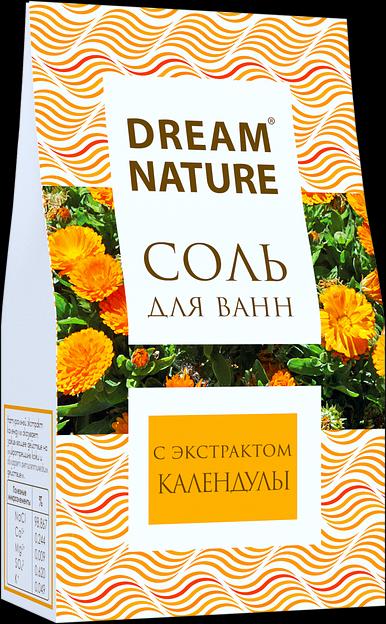 Природная соль для ванны "С экстрактом календулы", Dream Nature, 500 г фото 1