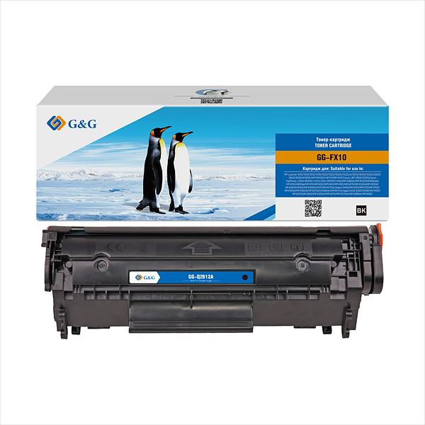 Тонер-картридж G&G toner-cartridge for HP LaserJet 1010/1012/1015/1018/1020/1022/1022n/1022nw/3015/3020/3030/3050/3052/3055/M1005 MFP/M1300 MFP/1319f MFP;Canon LBP 2900/3000;Canon FaxPhone L120/L90;FAX L100/L120;i-S (GG-FX10) фото 1