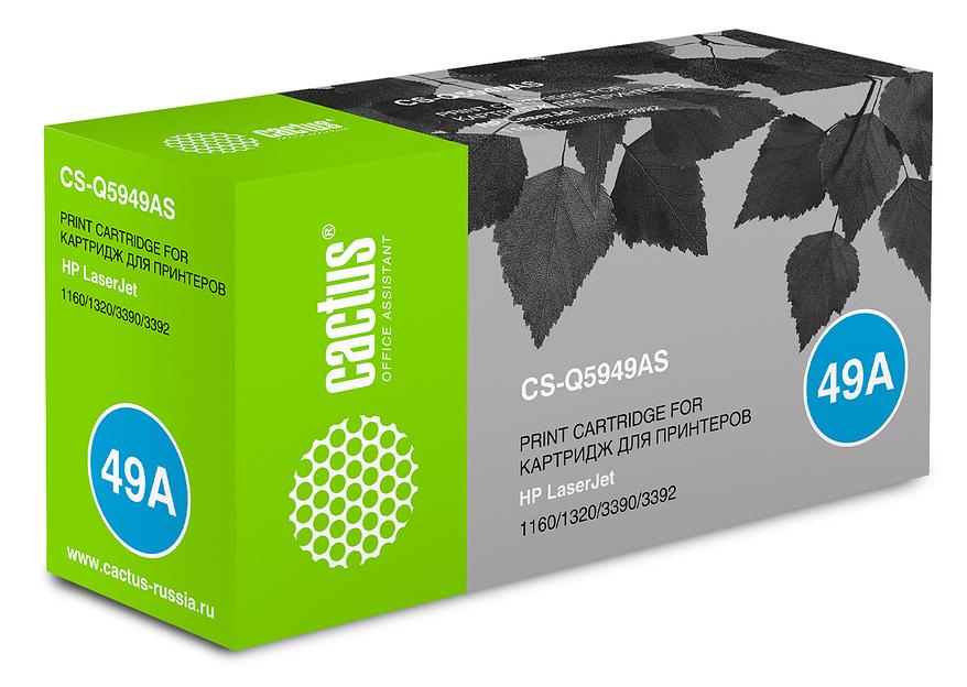 Картридж лазерный Cactus CS-Q5949AS Q5949A черный (2500стр.) для HP LJ 1160/1320/3390/3392 фото 6